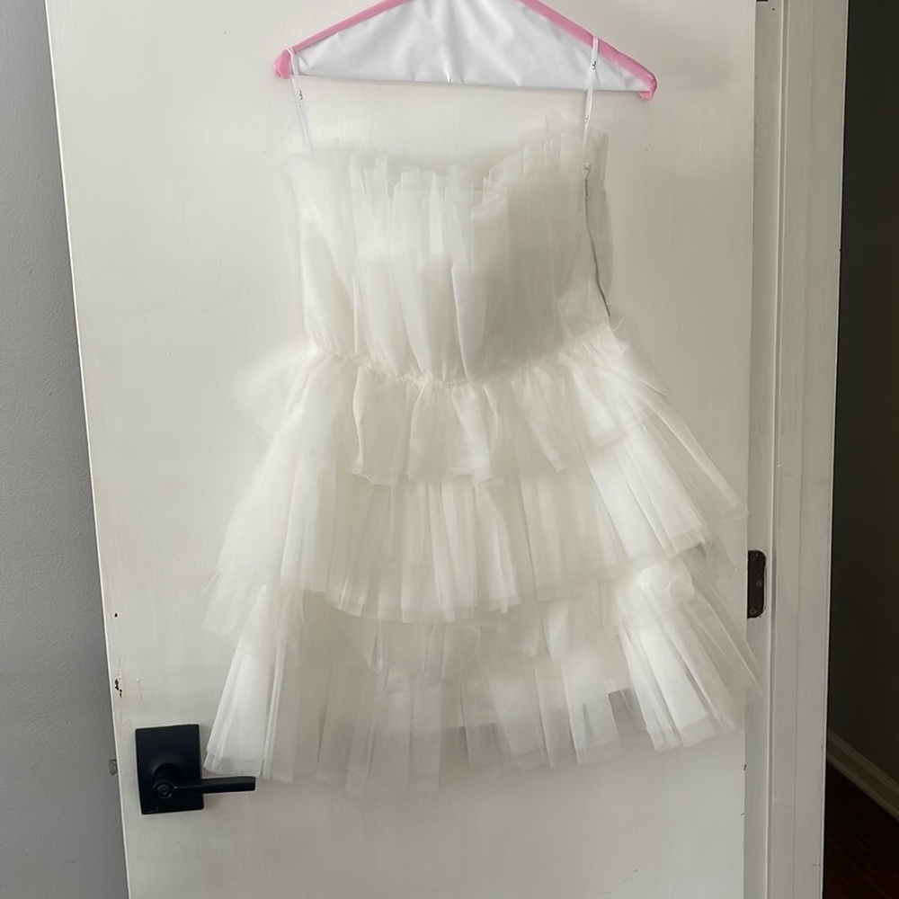 Lulus Tulle White Dress